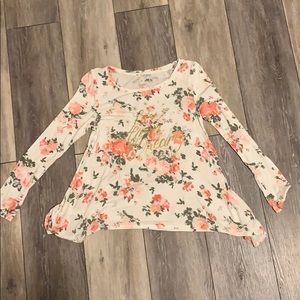 Floral long sleeved shirt
